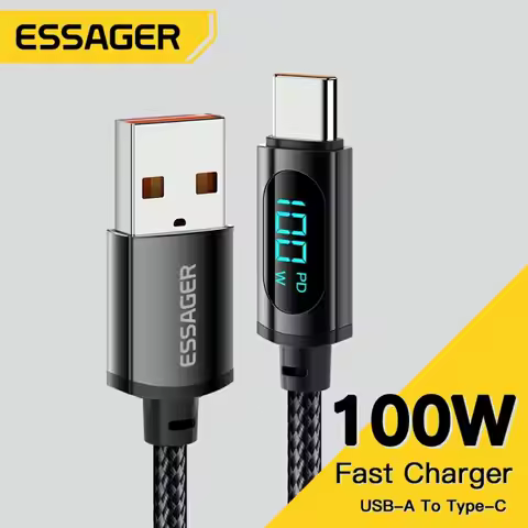 Essager USB Type C Cable For Huawei Honor Xiaomi Samsung Super Charge 66W/100W Fast Charging USB C C
