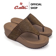 CALBI DKXO Sandal Wedges Wanita 65cm Kondangan Motif Permata Premium Adeeva