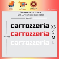 Carrozzeria car Sticker Reflective pioneer audio android player Stiker Kereta Waterproof Motor Laptop Helmet Vinyl Decal