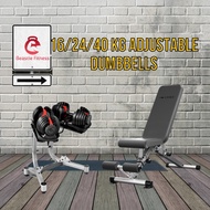 **In Stock Promo** 2 Days Delivery ~ Adjustable Dumbbells: (16kg/24Kg/40Kg) Option to Top up Dumbbel