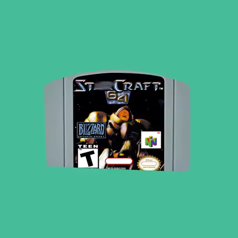 StarCraft 64 Bit Game Cartridge USA NTSC version or EUR PAL version For N64 Consoles