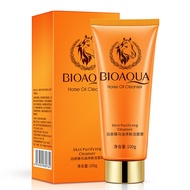 100g BIOAQUA Horse Oil Cleanser Skin Purifying Cleanser 泊雅泉马油净肤洁面霜