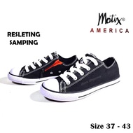 MOTIX SLIM LOW SCHOOL SHOES FOR ELEMENTARY SCHOOL, MIDDLE SCHOOL, HIGH SCHOOL, BLACK AND WHITE, SIZE