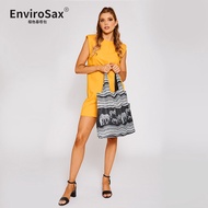 EnviroSax Cherry Spring Roll Foldable Shopping Bag - Large, Black, Eco-Friendly