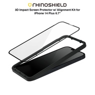 RhinoShield SG- 3D Impact Transparent Screen Protector For iPhone 14/ 14Plus/ 14 Pro/ 14 Pro Max With Alignment Kit 3D Curved Edge for Full Coverage