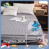 Waterproof Bedsheet Mattress Protector Bed Cover Single/Queen/King Size Fitted Bedsheet Mattress Topper 防水床单 防水垫