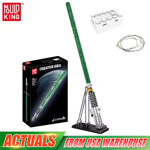 Mould King 10140 Cosplay Toys The Lightsaber with Led Parts Building Block Assembly Lightsaber Brick