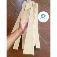 Pine Wood Slats 1cm Thick x 4cm Wide x 1m2 Long, Sawn Pine Wood Bars for Thread Splints, Decor, DIY