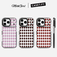 Pink Brown Red Squares Phone Case For iPhone 17 Pro Max 17 Air 16 Plus 15 14 13 12 11 Shockproof Pro