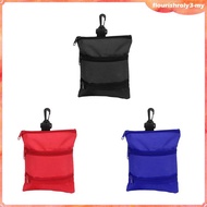 [Flourish] Lightweight Golf Tee Pouch Zipper Valuables Bag for Golf Ball Holder Clubs Accessories