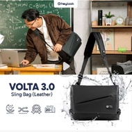 Heylook VOLTA 3.0 Waterproof Men's Sling Bag (Leather)