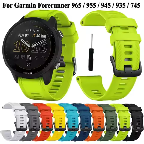 Sports Silicone Strap For Garmin Forerunner 965 955 Solar 945 935 745 Strap Replacement Wristband Br