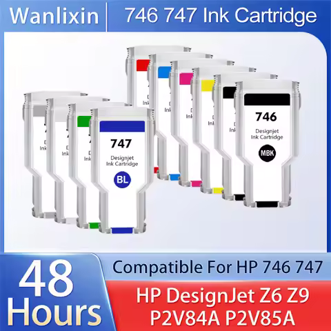 300ml For HP 746 747 Z6 Z9+ Printer Ink Cartridge Compatible For HP DesignJet P2V78A P2V79A P2V80A P