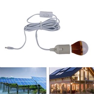 LiebeWH E27 LED Solar USB Bulb 12V 5W White Light Rotating Strobe Party Camping Tent