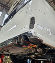 100% PremiumVIP Modellista Toyota Vellfire ACH20 Alphard ANH30/AGH30/AYH30 Twin Tip Set Stainless St