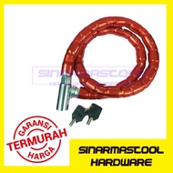 GUJIA HD BICYCLE LOCK 1 METER IRON HEAD