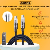 Remax RC-C130 Type C to Type C 100W Fast Charging Cable & RC-C129 Type C To i.Ph 30W 1.2 Meters Long