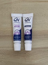 全新QV Ceramides Moisturising Lotion 潤膚乳液 (10g)+QV Ceramides  Cleanser潔膚乳 (10g)