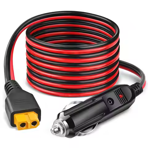 3m/1.5m 12AWG Car Cigarette Lighter to XT60 Adapter Cable for ALLPOWERS R600 R1500 R2500 S2000 Pro E