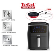 Tefal Easy Fry Steam &amp; Grill (1.1L water tank)+  Easy Wok Pan 28cm + Glass Lid FW2018+B59219+280977N