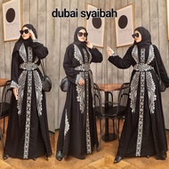 HITAM ️ Blackabaya// dubai Shaibah// Super Abaya// dubai Abaya// Computer Embroidery Abaya// svarosk
