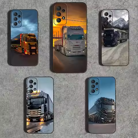 S-SCANIA T-Trucks SA-AB car Phone Case For Samsung Galaxy A73,31,32,72,41,53,52,71,22,5G,Note,J7,8,9