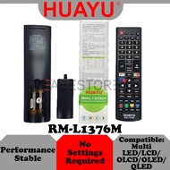 (Compatible: Universal / Multi ) Huayu TV / Television Remote Control MECK / PICSON / PENSONIC / SINGER / VISION / PANASONIC / LG / SANYO / TOSHIBA / AKAI / AKIRA / HESSTAR / HAIER / GIANT / SONY / SAMSUNG / PHILIPS / JVC / ISONIC / HITEC / HISENSE / KHIN