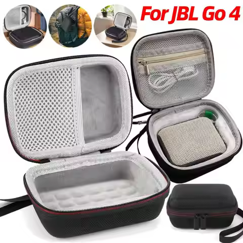 Case For JBL Go 4 Wireless Bluetooth Speaker Storage Bag Anti-scratch Hard Carrying Case Portable Ha