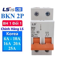 Aptomat LS MCB BKN 2 pha át tô mát CB tép 2 pha 6A 10A 16A 20A 25A 32A 40A