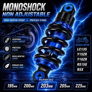 MONOSHOCK LC135 Y15 Y16 200MM 203MM 225MM 205MM MONO HITAM MERAH KUNING UNGU RS150 RSX MONO