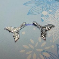 琥珀貓銀飾DIY【S925材料配件】造型珠/墜飾~A1597~魚尾巴~一個
