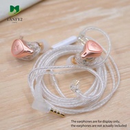 ALANFY KZ Earphones Cables, 3.5MM 2PIN Silver Plated KZ Headphones Wire, Portable Audio Upgrade Cabl