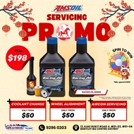 Car Servicing - AMSoil Dominator Racing Oil 15W50 Fully Synthetic Engine Oil Service Package