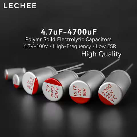 Polymer Solid Capacitor 6.3V 10V 16V 25V 35V 50V 100V 4.7uF 10uF 22uF 33uF 47uF 68uF 100uF 220uF 270