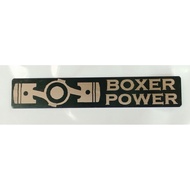 boxer power emblem METAL porsche boxster cayman 911 subaru wrx sti brz xv forester gt86 gt 86 alfasu