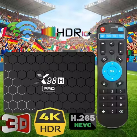 X98H PRO Android 12 Smart TV Box 2.4&5G WiFi6 BT5.0 1000M Media Player LAN Voice Assistant Android 1