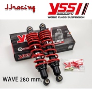 YSS แท้  TOP-PLUS 280 มิล ปรับ 5 ระดับ โช้คหลัง โหลดเตี้ย WAVE110I 2009-2020 WAVE125I 2005-2021 WAVE