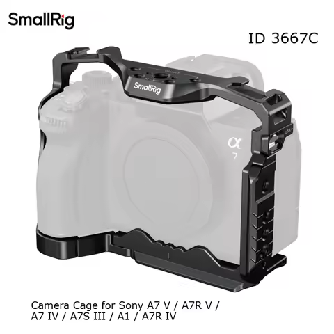 SmallRig 3667 Camera Cage Rig for Sony Alpha 7 V / 7R V / 7 IV / 7S III with Multi-Mount Points 3668