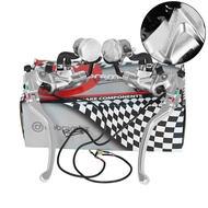 19rcs Motorcycle Silver hydraulic clutch brake master cylinder pump For Honda Yamaha Modenas Kawasak