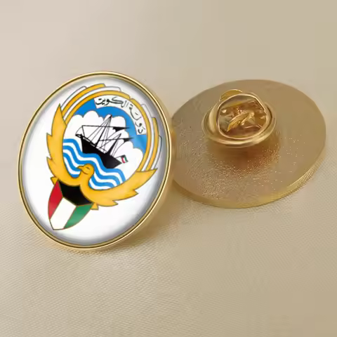 Kuwait National Flag Lapel Pins Country Badges