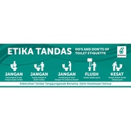 Toilet Etiquette sticker
