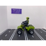 Maisto Fresh Metals Diecast Pullback Quad 4-Wheeler 4x4 ATV 383 Green With Driver Second Hand Work
