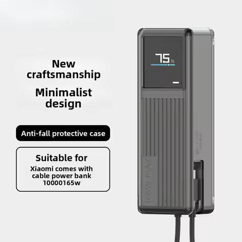 For Xiaomi 10000 mAh 165W power bank protective case with its own cable protective silicone case ant