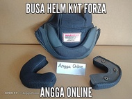 PAKET SPAREPART KYT FORZA Busa Helm KYT Forza + Kaca Helm KYT Forza + Lis Karet + Tali Helm PLUS Pa