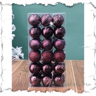 SET of 24/36 Christmas Decorative Balls 8CM Model E6 Hanging Christmas Tree Christmas decoration PKS