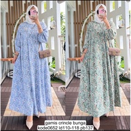 Floral crincle gamis code 0652 by Alvaro Collection
