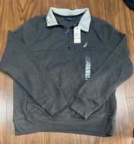 Nautica Mens J-Class Quarter-Zip Fleece เสื้อแขนยาว มีซิป1/4 นอธิกา ผู้ชาย