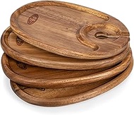 PICNIC TIME San Francisco 49ers 4-Piece Wine Appetizer Plate Set