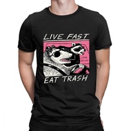 Live Fast Eat Trash Shirt | Live Fast Eat Trash Tshirt | Shirts Men Trash - T-shirt Men XS-6XL