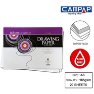 Campap Premium Drawing Paper A3 165GSM 20 Sheets